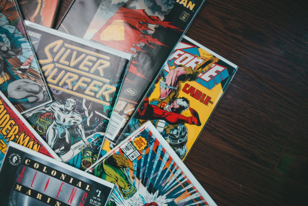 Handful Of Valuable comics on the floor